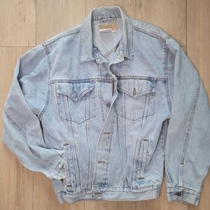 Vintage Wrangler Hero Denim Jacket, Sky Blue, Men's Large